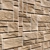 Modern Stone Wall Set - Vray Material 3D model small image 2