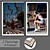 Artistic Set No. 507: 2 Paintings, 4 Frame Options 3D model small image 1