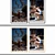 Artistic Set No. 507: 2 Paintings, 4 Frame Options 3D model small image 2