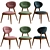 Volpi Sedie Contemporary Upholstered Chair 3D model small image 1