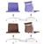 Elegant Eames Aluminum Side Chair 3D model small image 2