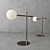 Elegant Crane Table Lamp 3D model small image 1