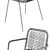 Black Knitted Chair: Stylish and Comfortable 3D model small image 3