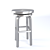 Swivel Spin Bar Stool: Stylish and Compact 3D model small image 1