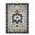 Vintage and Chic Navy Tulip Rug 3D model small image 1