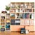 Versatile Bookcase: Decor, Folder, Box, Magazine 3D model small image 1