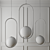 Sleek Pivot Pendant Lamp 3D model small image 2