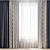 Elegant Curtain Set with 5 Design Options 3D model small image 2