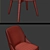 Mid-Century Swivel Office Chair Set 3D model small image 3