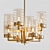 Quarzo Italamp Chandelier: Elegant Lighting for Every Space 3D model small image 1