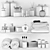 Modern Bathroom Set: Stylish Design 3D model small image 3