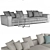 Modern FlexForm Sofa: 3DMax 2014 File 3D model small image 2