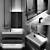 Customizable Bathroom Set: Sink, Mirror with Shelf, Faucet & Tiles 3D model small image 2