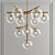 Elegant Lupita Crystal Chandelier 3D model small image 1