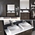 Sleek and Stylish Ikea Godmorgon Bathroom Set 3D model small image 1