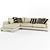 Lux Modern Corner Sofa by Lexus 3D model small image 1