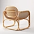 Elegant Marte Lounge Chair 3D model small image 1