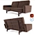 Modern Wegner Sofa 3D model small image 1