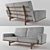 Modern Wegner Sofa 3D model small image 2