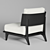 Hestia Lounge Chair: Sleek and Stylish Seating Solution 3D model small image 2