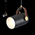 Modern Bullet Suspension Lamp 3D model small image 1