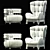 Modern 3D Max Chair & Bag 3D model small image 3