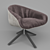 Tabano Swivel Chair: Comfort & Style 3D model small image 1