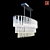 Modern Nessa Chandelier 3D model small image 2