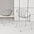 Stylish Joli Wire Chair for Elegant Spaces 3D model small image 3