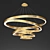 Modern Rings LED Pendant Light 3D model small image 1