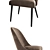 Modern Accent Chair with Round Table 3D model small image 2