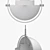 GUBI Multi-Lite Pendant: Timeless Elegance 3D model small image 3