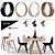 Iwona Kosicka Furniture Set: Interior Swings, Chairs, Stools & Pendant Lights 3D model small image 1