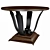 Elegant Java Café Dining Table 3D model small image 1