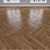 Bronze Oak Parquet: Herringbone, Linear & Chevron 3D model small image 2