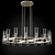 Ravelle Round Chandelier 48"- Elegant Illumination for any Space. 3D model small image 1