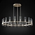 Elegant Ravelle Round 60" Chandelier 3D model small image 1