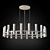 Elegant Ravelle Round 60" Chandelier 3D model small image 3