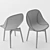 Elegant June Dining Chair 3D model small image 2