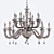 Euroluce Museum L8+4+4 Chandelier: Elegant Lighting Solution 3D model small image 3