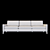 Baxter GODARD Modern Sofa 3D model small image 2