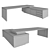 KEFA Office Desk: Sleek, Spacious, Stylish! 3D model small image 3