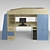 Legend1 Loft Bed 3D model small image 1