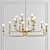 Antique Silver 2-tier Chandelier 3D model small image 1