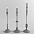 Gorgeous Ripple Candleholders Set 3D model small image 2