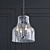 Prague Modern Metal & Glass Pendant 3D model small image 1