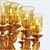 Julienne Amber Glass Chandelier - Euroluce 3D model small image 2