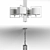 Modern Conniston Nickel Pendant 3D model small image 3