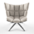 Sleek Modern Armchair: Highly Detailed & Versatile 3D model small image 1