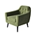 Ritchie - Stylish and Compact Armchair 3D model small image 1
